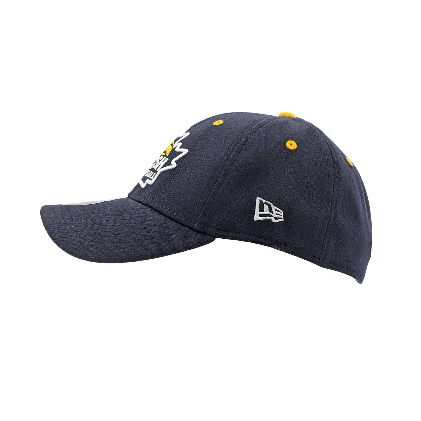 New Era 39Thirty Stretch Fit Baseball Hat - Navy & Yellow