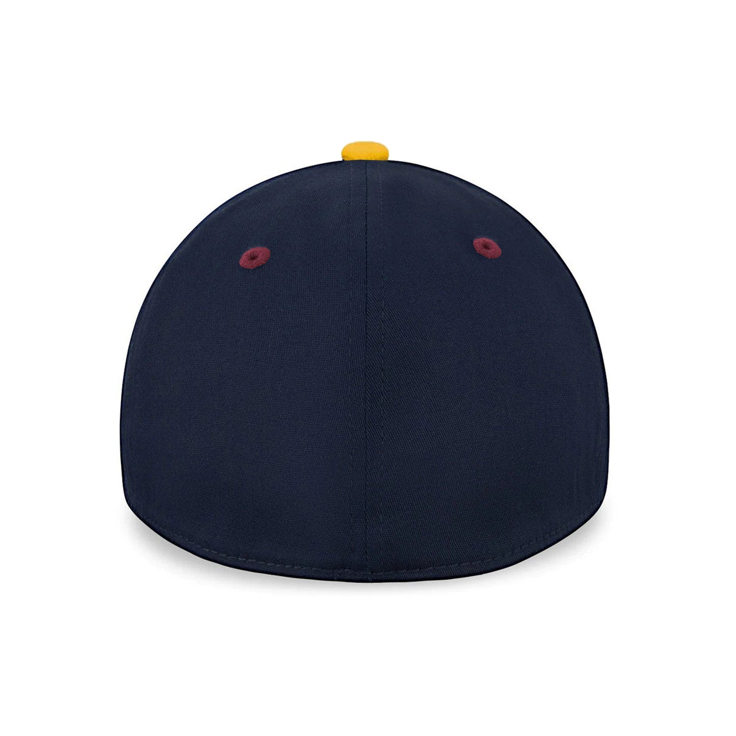 New Era 39Thirty Stretch Fit Baseball Hat - Navy Red & Yellow